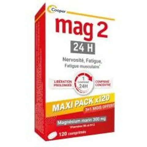 MAG 2 24H Maxi Pack x120 - Boîte 120 comprimés – image 1