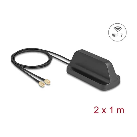 DELOCK 81454 - Antena 2x RP-SMA – imagen 1