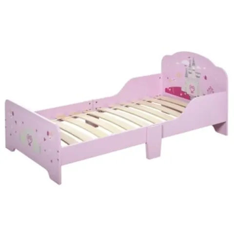 HOMCOM Kinderbed - MDF - 143x73x60cm - Roze – afbeelding 1