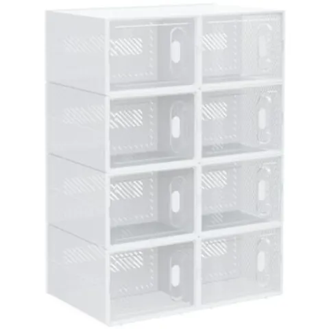 HOMCOM - Modulaire opbergorganizer - PP - 25x35x19cm - Wit – 108673 – afbeelding 1
