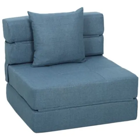HOMCOM-Stoelbed-Polyester-70x70x61cm-Blauw – afbeelding 1
