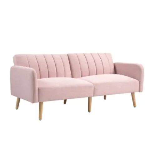 HOMCOM-Schuimbank - 173x75x73cm - Roze – afbeelding 1