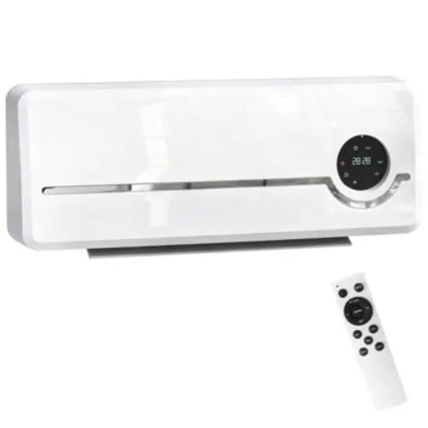 HOMCOM-Wandverwarming-PP-50x18,6x12,9cm-Wit – afbeelding 1