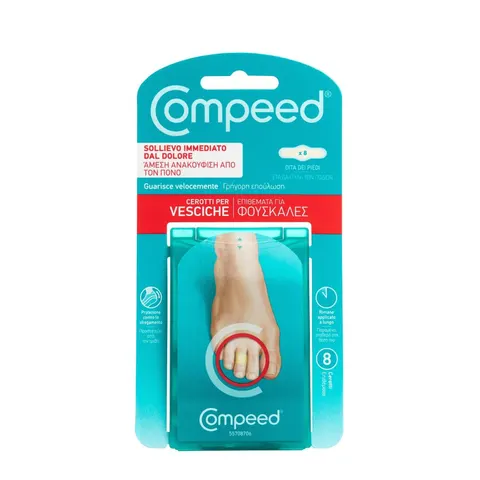 compeed Cerotti Per Vesciche Dita Dei Piedi 8 Pezzi – immagine 1