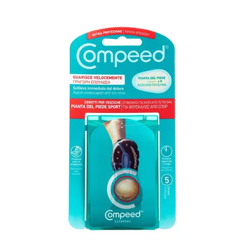 compeed Cerotti Vesciche Pianta del Piede 5 Pezzi – immagine 1