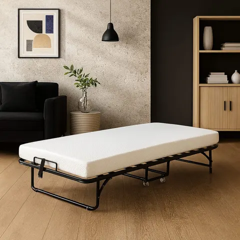 Reca Bedding Cama plegable con ruedas y colchón – imagen 1