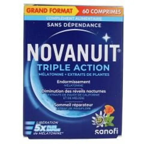Sanofi Novanuit Triple Action 60 Comprimés - Boîte 60 comprimés – image 1