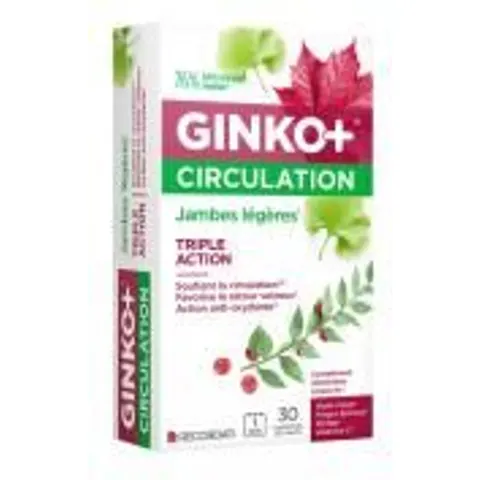 Ginkor Ginko + Circulation 30 Comprimés - Boîte 30 comprimés – image 1