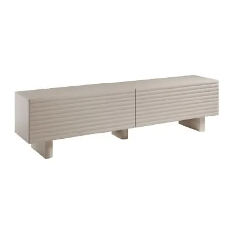 vente-unique.com Meuble tv mdf beige 180x46x37cm – image 1
