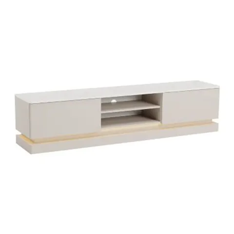 vente-unique.com Meuble tv mdf beige 190x44x40cm – image 1