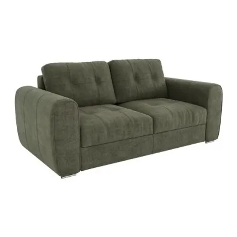 vente-unique.com Canapé convertible polyester 3 places vert} Vert 200x97x223cm – image 1