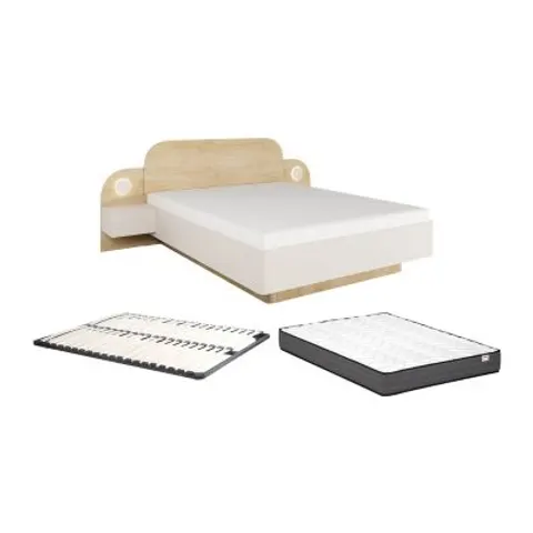 Vente-unique Bedframe hout beige 160 x 200 cm – 190687 – afbeelding 1