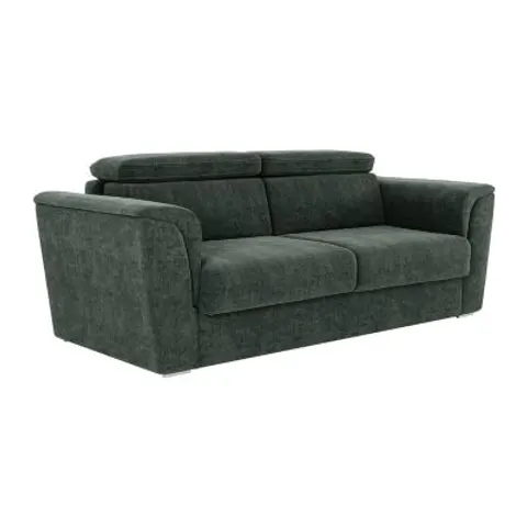 vente-unique.com Canapé convertible polyester 3 places vert} Vert 210x93x223cm – image 1