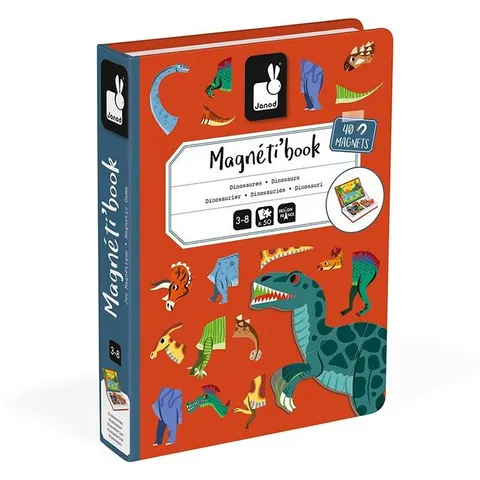 Janod Magneti'book Dinosaurier, 40 Magnete – immagine 1