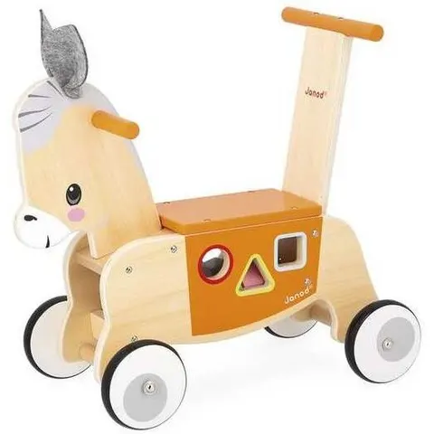 Janod Correpasillos burro de madera – imagen 1