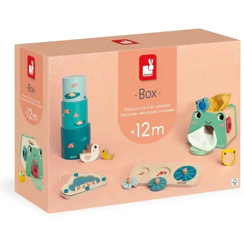 Janod Box juguetes sensoriales 12 meses – imagen 1