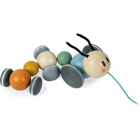 Janod Giocattolo a traino Sweet Cocoon (bruco) – immagine 1