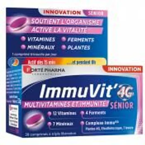 Forté Pharma Immuvit'4G Sénior 30 Comprimés - Pot 30 comprimés – image 1