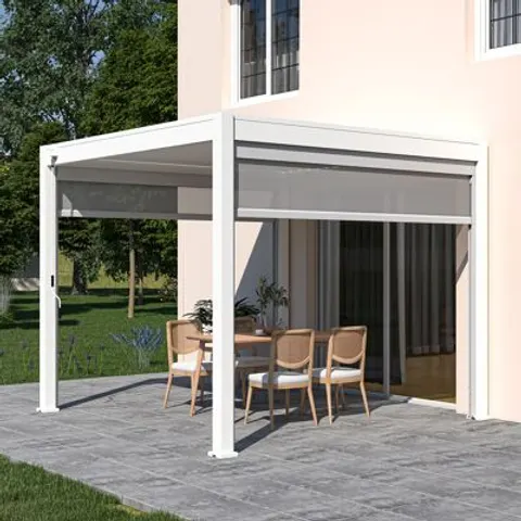 Pergola Bioclimatica Ombréa 3X3MT Bianco – immagine 1