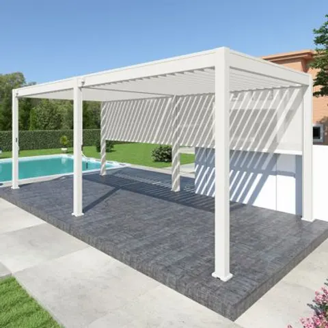 Pergola Bioclimatica Ombréa 3X6MT Bianco – immagine 1