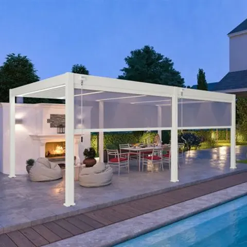 Pergola Bioclimatica Ombréa 4X6MT Bianco – immagine 1
