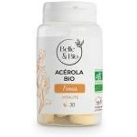 Belle & Bio Acérola Bio 30 Comprimés - Pot 30 Comprimés – image 1