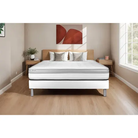 Vitalit Colchón blanco con espuma 140 x 200 – imagen 1