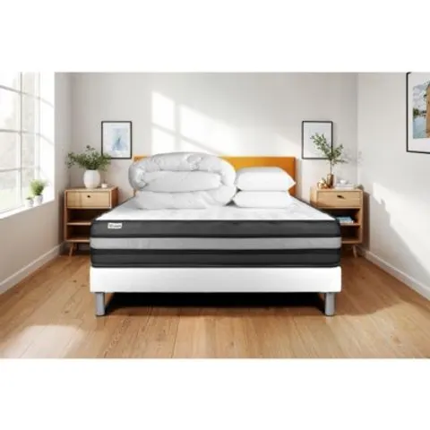 Vitalit Pack colchón blanco espuma viscoelástica 160 x 200 – imagen 1