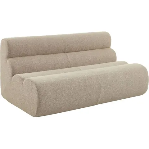 sweeek - Getextureerde bouclé tweezits fauteuil - nova – afbeelding 1