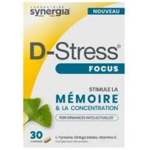 Synergia D-Stress Focus 30 Comprimés - Boîte 30 comprimés – image 1