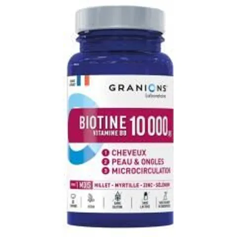 Granions Biotine 10000 µg 60 Comprimés - Pot 60 comprimés – image 1