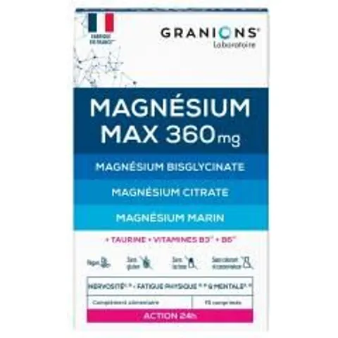 Granions Magnésium Max 360 mg 90 Comprimés - Boîte 90 comprimés – image 1
