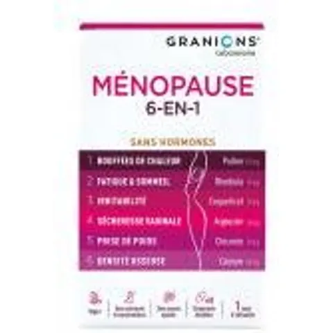 Granions Ménopause 6en1 60 Comprimés Sécables - Boîte – image 1