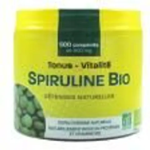 PharmUp Spiruline Bio 500 Unités - Pot 500 comprimés – image 1