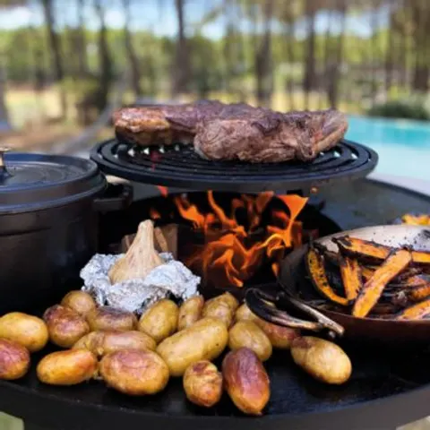 Mini grille de cuisson Oyat acier noir – image 1