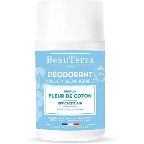 Beauterra Flor De Algodón desodorante roll-on 50 ml – imagen 1