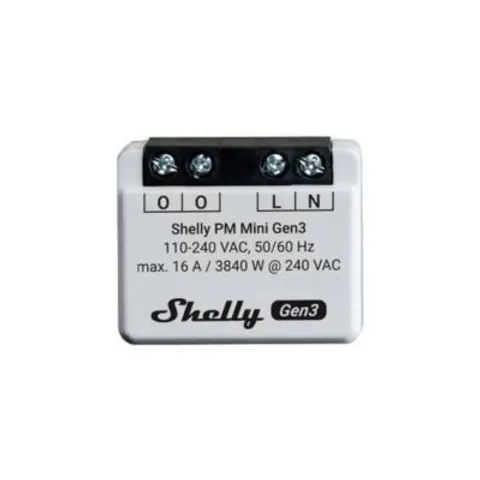Shelly PM Mini Gen3 Schalt-Messaktor Wi-Fi, Bluetooth – Bild 1