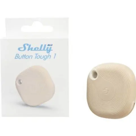 Shelly BLU Button Tough 1 Mocha - Télécommande Bluetooth robuste, bouton-poussoir IP65 – image 1