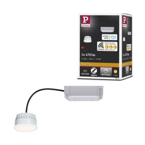 Paulmann ZigBee Coin LED module 470 lm – opal white – image 1