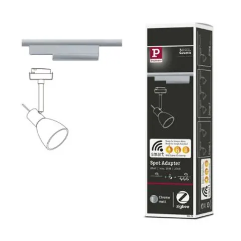Paulmann URail Schienenadapter Zigbee 3.0, chrom matt – Bild 1