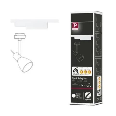 Paulmann URail rail adapter ZigBee 3.0, signal white – image 1