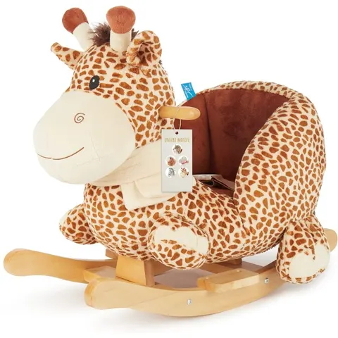 Bieco Plüsch Schaukeltier Giraffe – beige – Bild 1