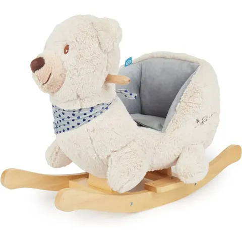 Bieco Plüsch Schaukeltier Bär Creme – beige – Bild 1