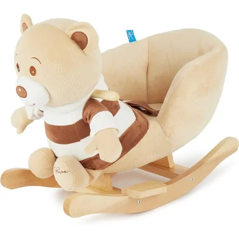 Bieco Plüsch Schaukeltier Bär Bubu – braun – Bild 1