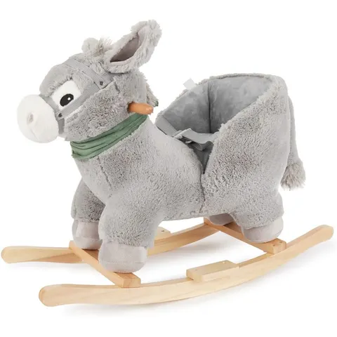 Bieco Plüsch Schaukeltier Esel – grau – 744218 – Bild 1
