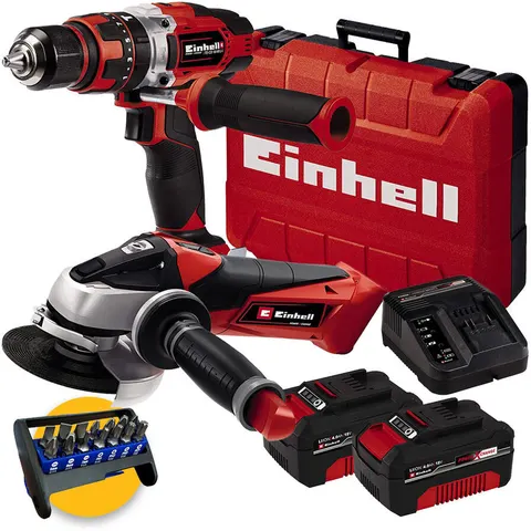 Einhell Trapano e avvitatore ad impulsi a batteria Kit 4257232 Te-Tk 18 V – immagine 1