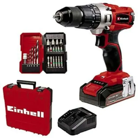 Perceuse visseuse a percussion einhell te-cd 18/2 li-i sans fil – image 1