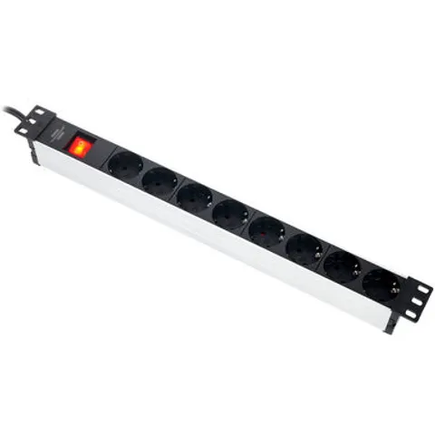 Brennenstuhl Alu Line 8-Way 19" Switch – imagen 1
