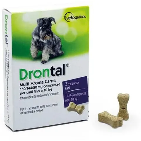 Drontal Multi Aroma Carne Per Cani 2 Compresse – immagine 1