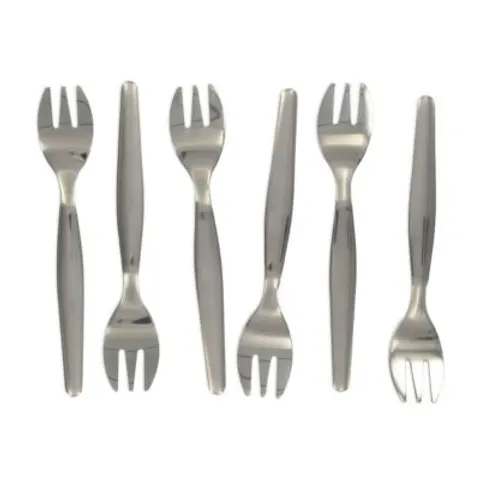Lot de 6 fourchettes à huîtres 12,5 cm Fackelmann – image 1